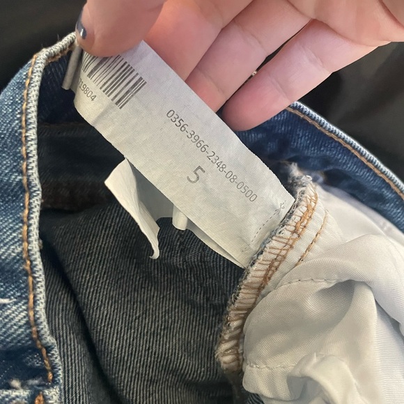 Revenge denim wide jeans color block size 5 grunge y2k 90s street wear - Picture 11 of 15